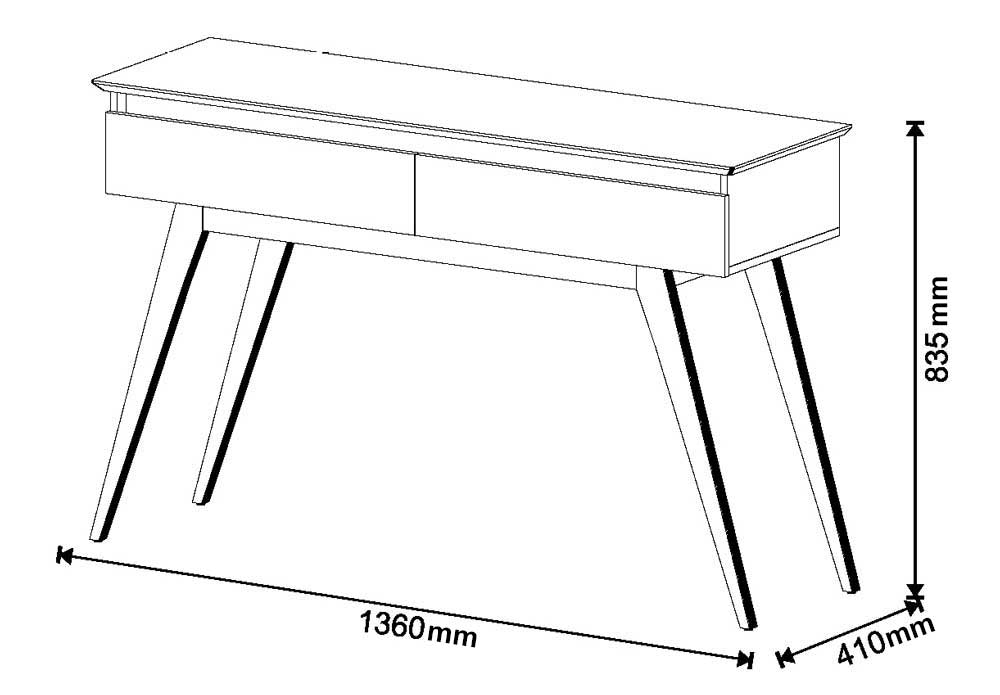 Aparador Classic 1.36 Branco Acetinado - Imcal Móveis