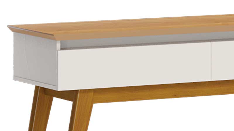 Aparador Classic 1.36 Nature com Off White - Imcal Móveis