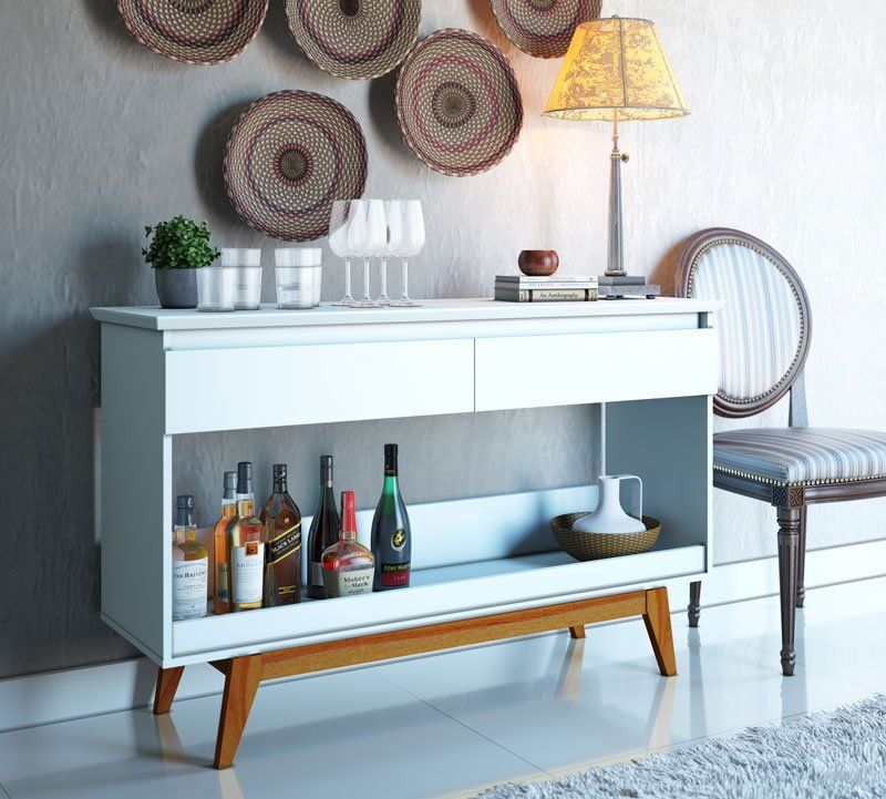 Aparador Classic + 1.36 Branco Acetinado - Imcal Móveis