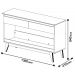 Aparador Classic + 1.36 Nature com Off White - Imcal Móveis