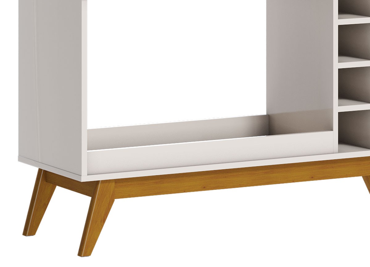 Aparador Classic AD 1.13 Nature com Off White - Imcal Móveis