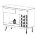 Aparador Classic AD 1.13 Nature com Off White - Imcal Móveis