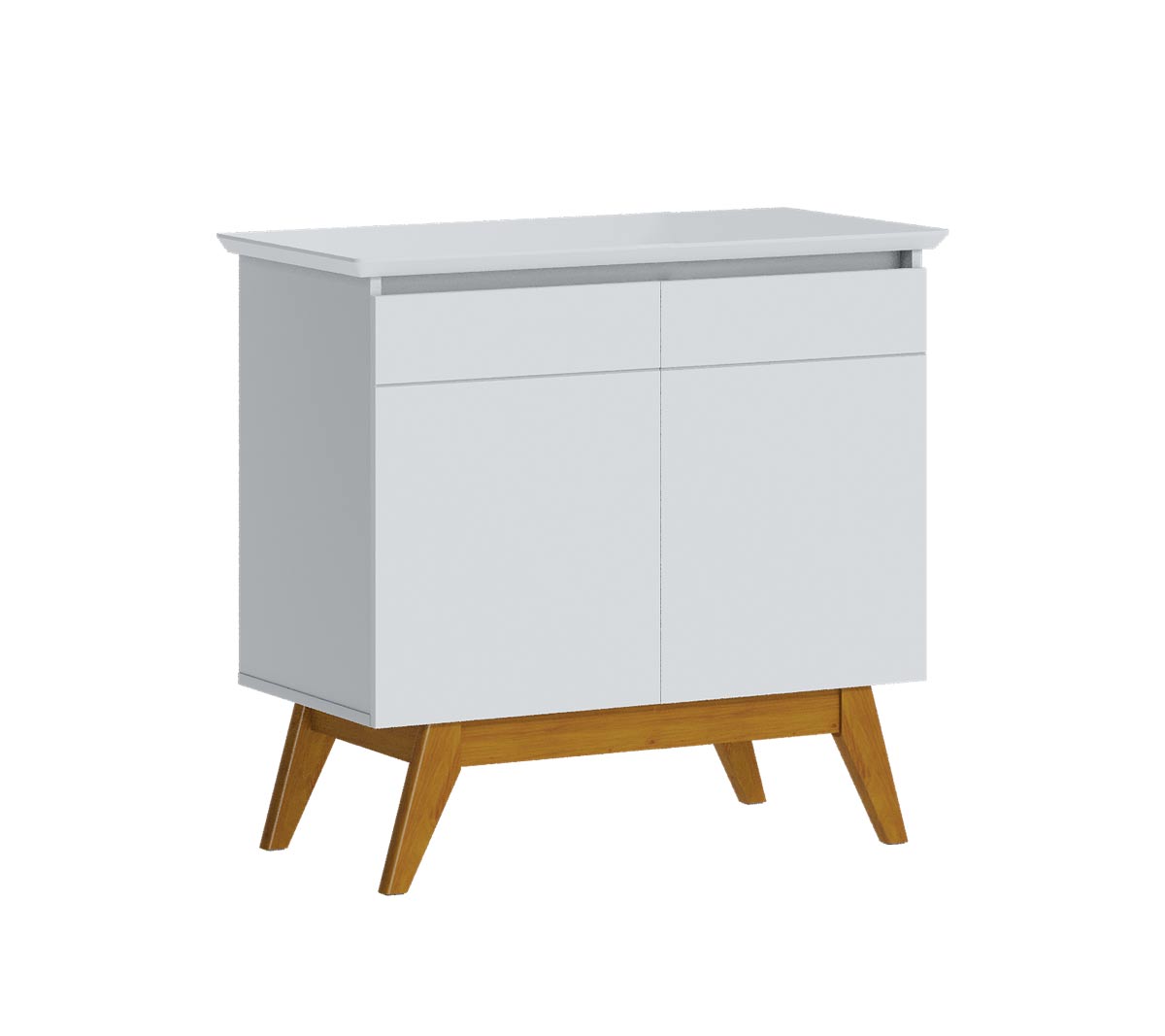 Buffet Classic 2 Portas Branco Acetinado - Imcal Móveis