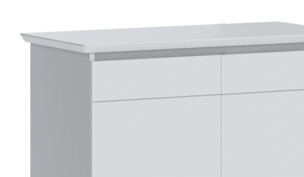 Buffet Classic 2 Portas Branco Acetinado - Imcal Móveis