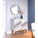 Buffet Classic 2 Portas Branco Acetinado e Espelho - Imcal Móveis