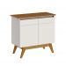 Buffet Classic 2 Portas Off White com Freijó - Imcal Móveis