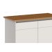 Buffet Classic 2 Portas Off White com Freijó - Imcal Móveis