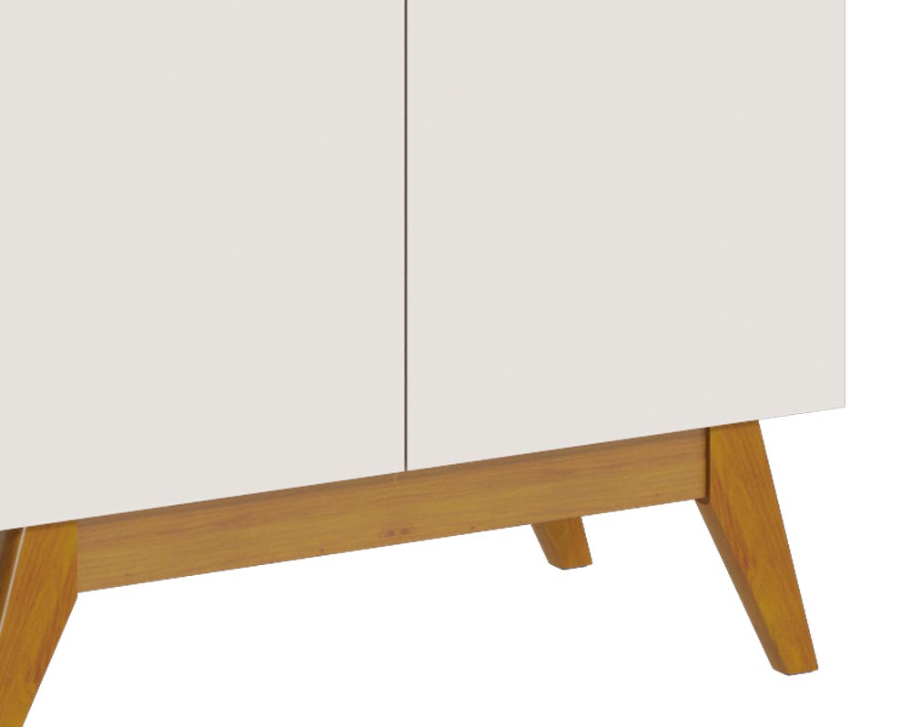 Buffet Classic 2 Portas Off White com Freijó - Imcal Móveis