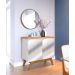 Buffet Classic 2 Portas Off White com Nature e Espelho - Imcal Móveis
