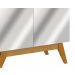 Buffet Classic 2 Portas Off White com Nature e Espelho - Imcal Móveis