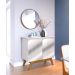 Buffet Classic 2 Portas Off White e Espelho - Imcal Móveis