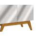 Buffet Classic 2 Portas Off White e Espelho - Imcal Móveis