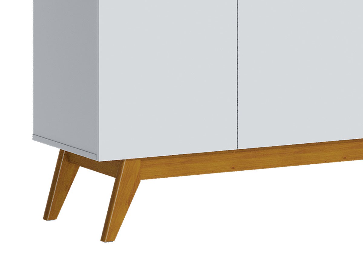 Buffet Classic 3 Portas Branco Acetinado - Imcal Móveis