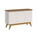 Buffet Classic 3 Portas Off White com Freijó - Imcal Móveis