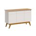 Buffet Classic 3 Portas Off White com Nature - Imcal Móveis