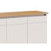 Buffet Classic 3 Portas Off White com Nature - Imcal Móveis