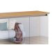 Buffet Classic 3 Portas Off White com Nature e Espelho - Imcal Móveis