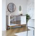 Buffet Classic 3 Portas Off White e Espelho - Imcal Móveis
