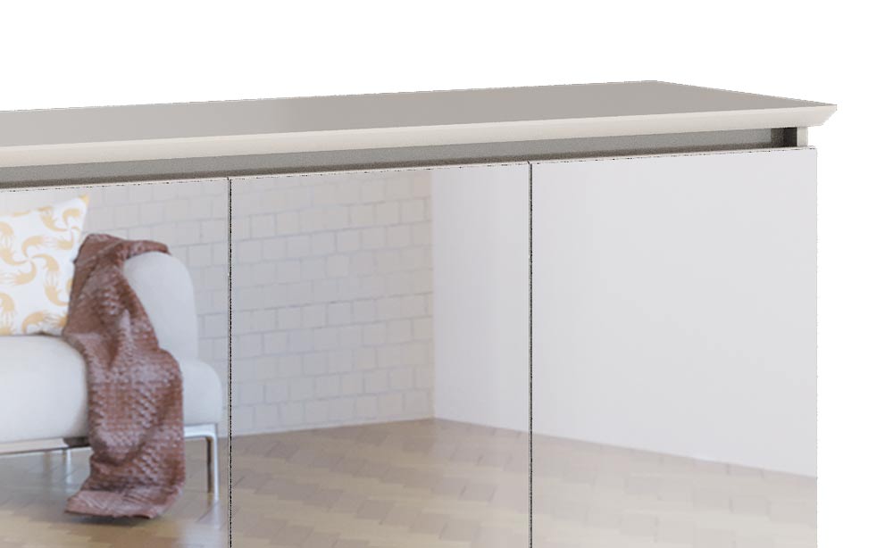 Buffet Classic Off White com Espelho - Imcal Móveis