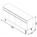 Buffet Classic Off White com Espelho - Imcal Móveis