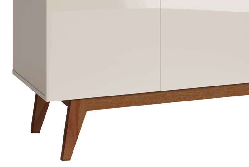 Buffet Classic Off White com Freijó - Imcal Móveis