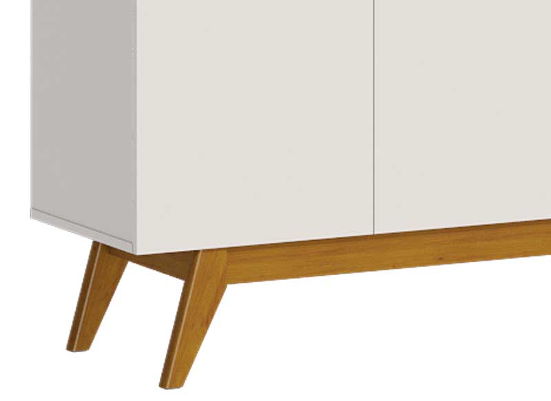 Buffet Classic Off White com Nature - Imcal Móveis