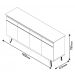 Buffet Classic Off White com Nature - Imcal Móveis
