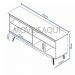 Buffet Classic Off White com Nature - Imcal Móveis
