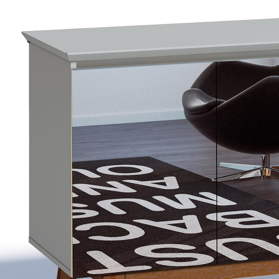 Buffet Classic com Espelho 4 PT Branco