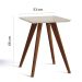 Conjunto com 2 Mesas Laterais Quadradas Classic Off White