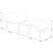 Conjunto de Mesa Centro Classic Luna - Off White Freijó