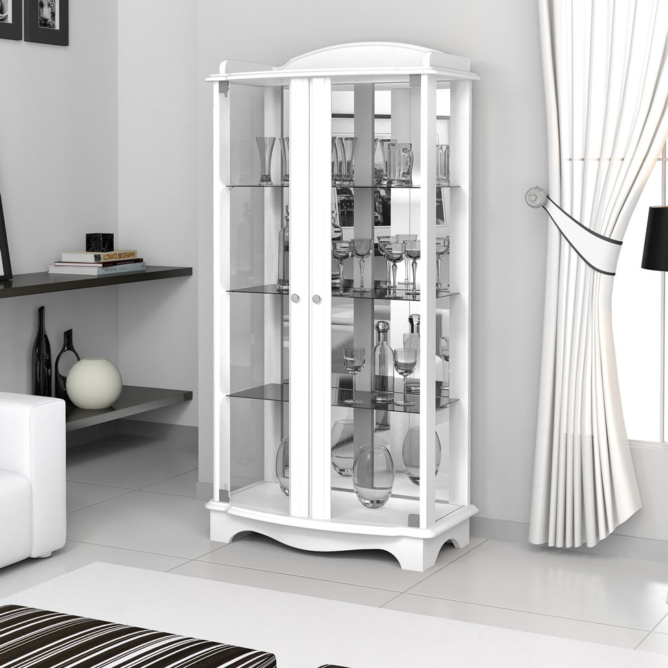 Cristaleira Charme Branco 2199