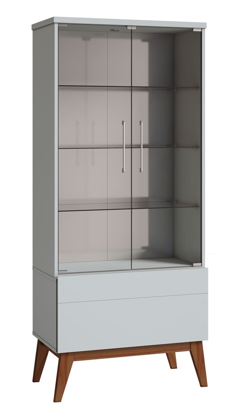 Cristaleira Classic 1G Branco Acetinado - Imcal Móveis