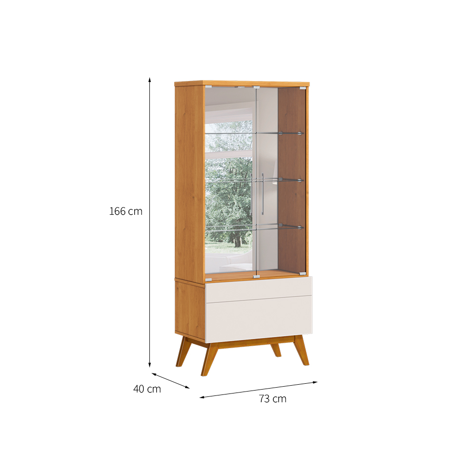 Cristaleira Classic 2 PT 1 GV Nature e Off White