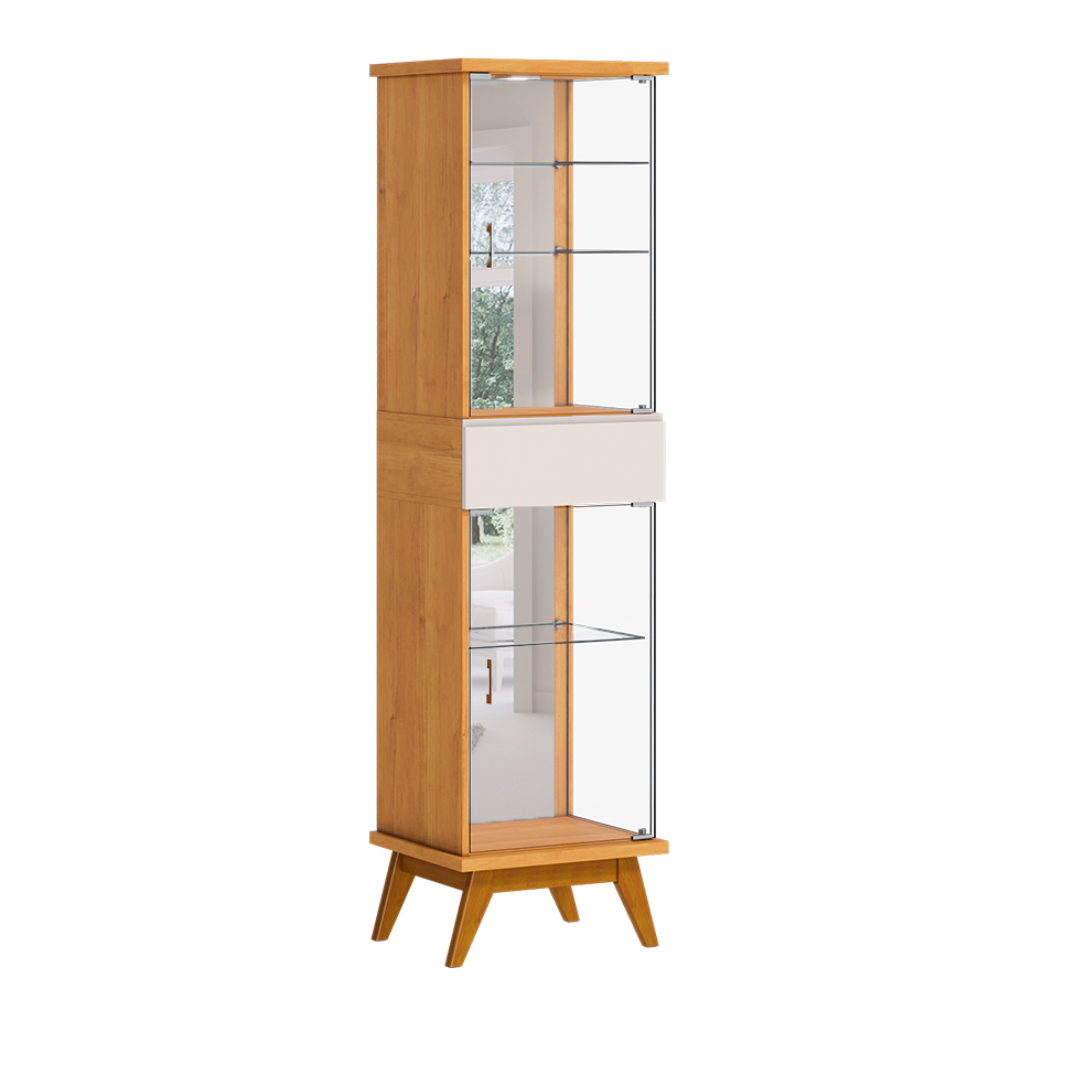 Cristaleira Nuance 2 PT 1 GV Nature e Off White 48 cm