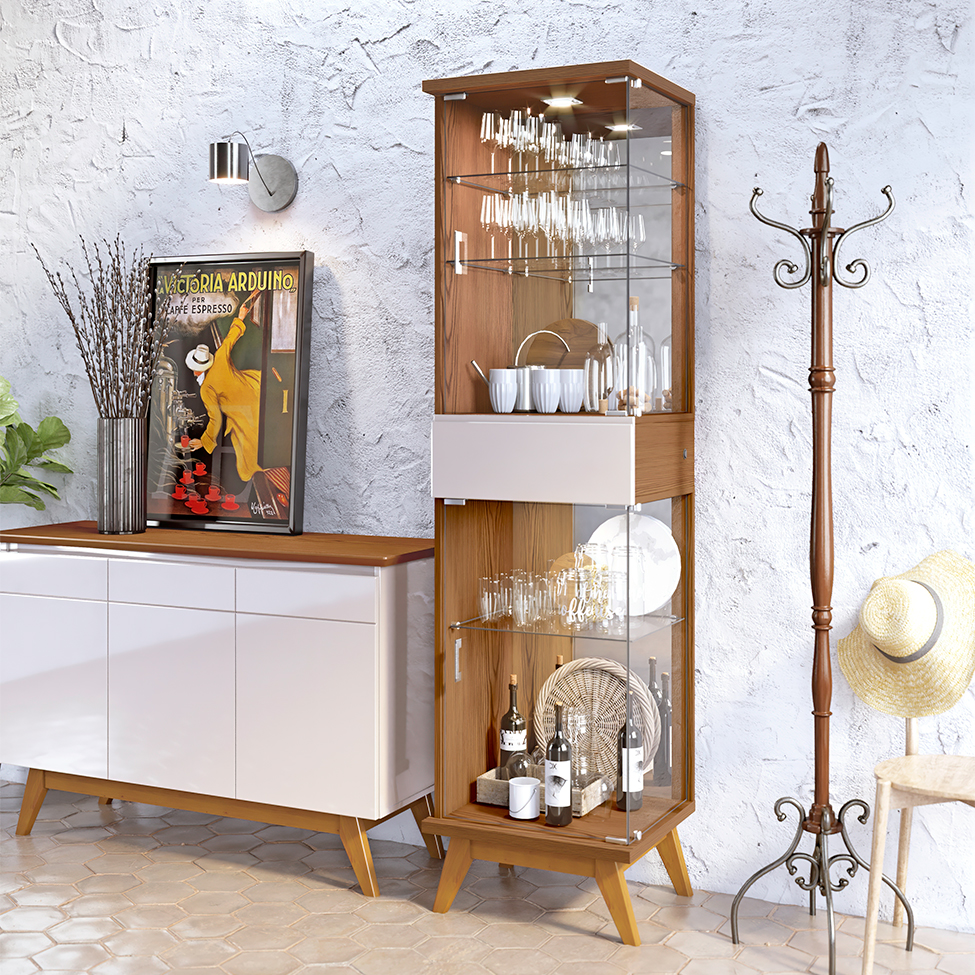 Cristaleira Nuance Freijo e Off White