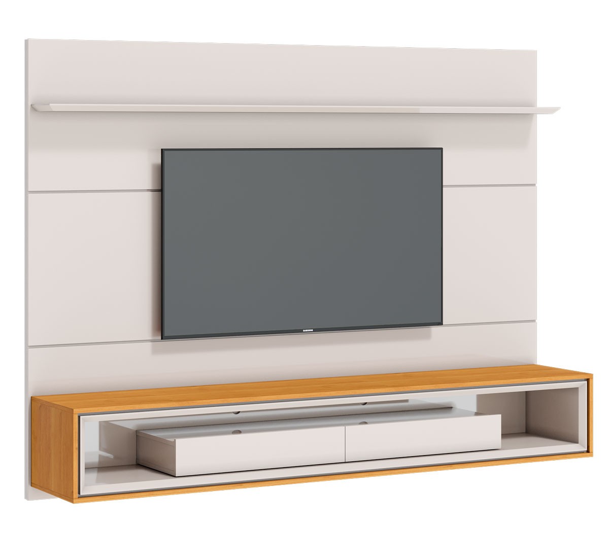 Home Suspenso Ópera 1.8 Off White com Nature - Imcal Móveis