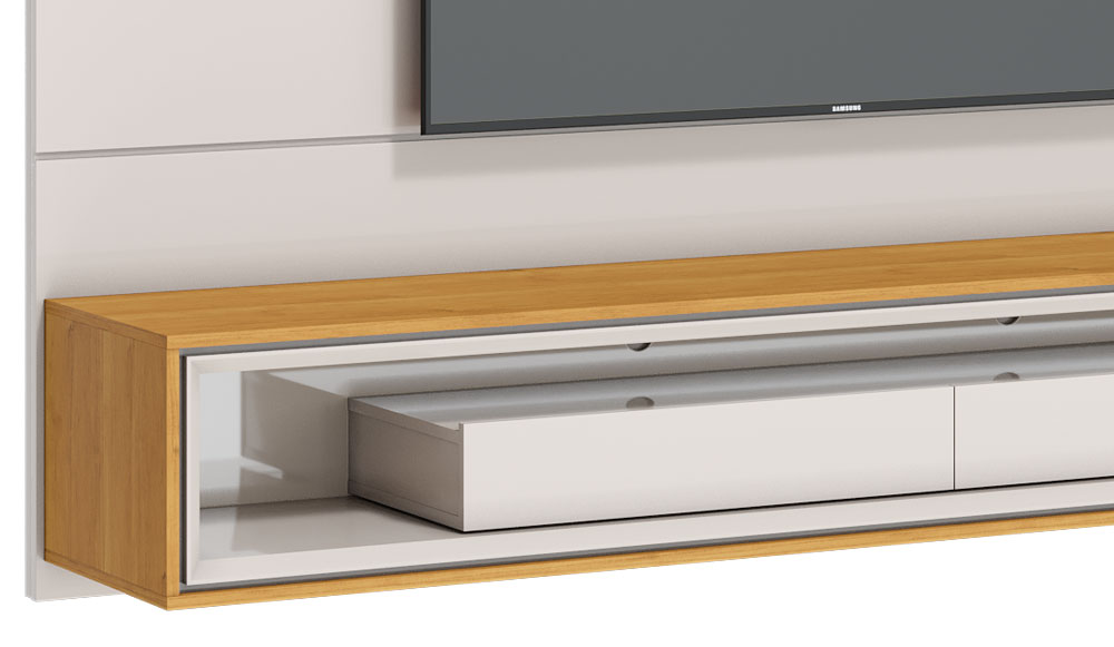 Home Suspenso Ópera 1.8 Off White com Nature - Imcal Móveis