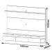 Home Suspenso Decore Led 1.8 Freijó com Off White - Imcal Móveis