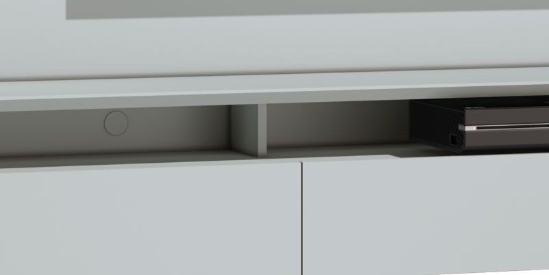 Home Suspenso Decore Led 2.2 Branco Acetinado - Imcal Móveis