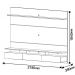 Home Suspenso Decore Led 2.2 Nature com Off White - Imcal Móveis