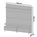 Home Theater Boss 1.8 Nature com Off White - Imcal Móveis
