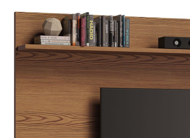 Home Theater Boss 2.2 Freijó com Off White - Imcal Móveis