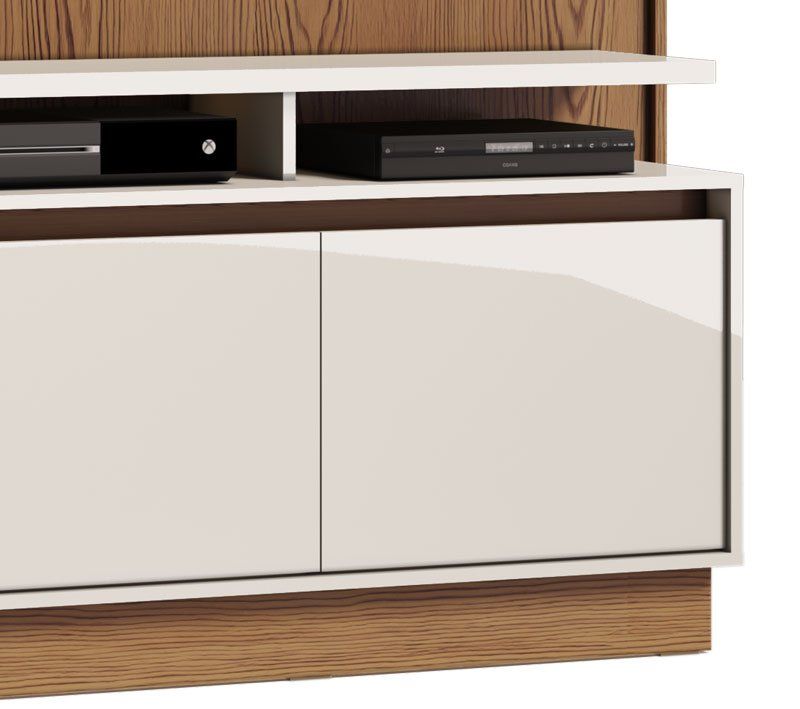 Home Theater Fit Freijó com Off White - Imcal Móveis