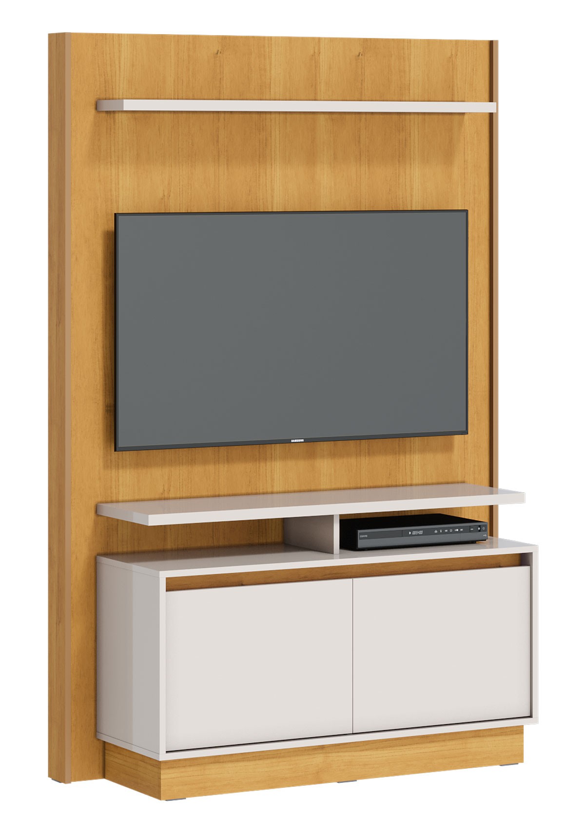 Home Theater Fit Nature com Off White - Imcal Móveis