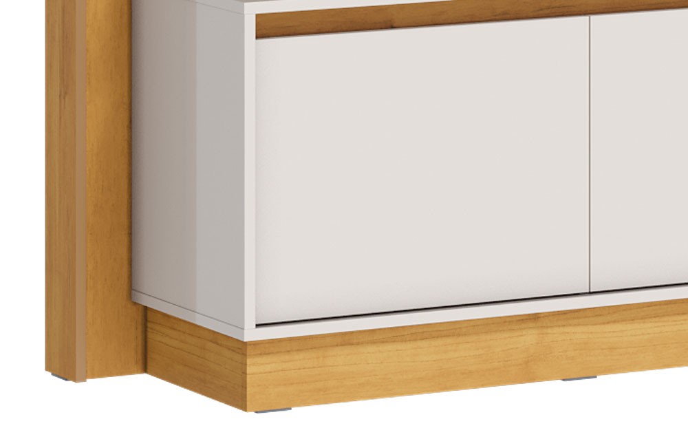Home Theater Fit Nature com Off White - Imcal Móveis