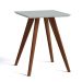 Mesa Lateral Classic Quadrada Branca Acetinado