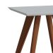 Mesa Lateral Classic Quadrada Branca Acetinado