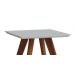 Mesa Lateral Classic Quadrada Branco Acetinado - Imcal Móveis