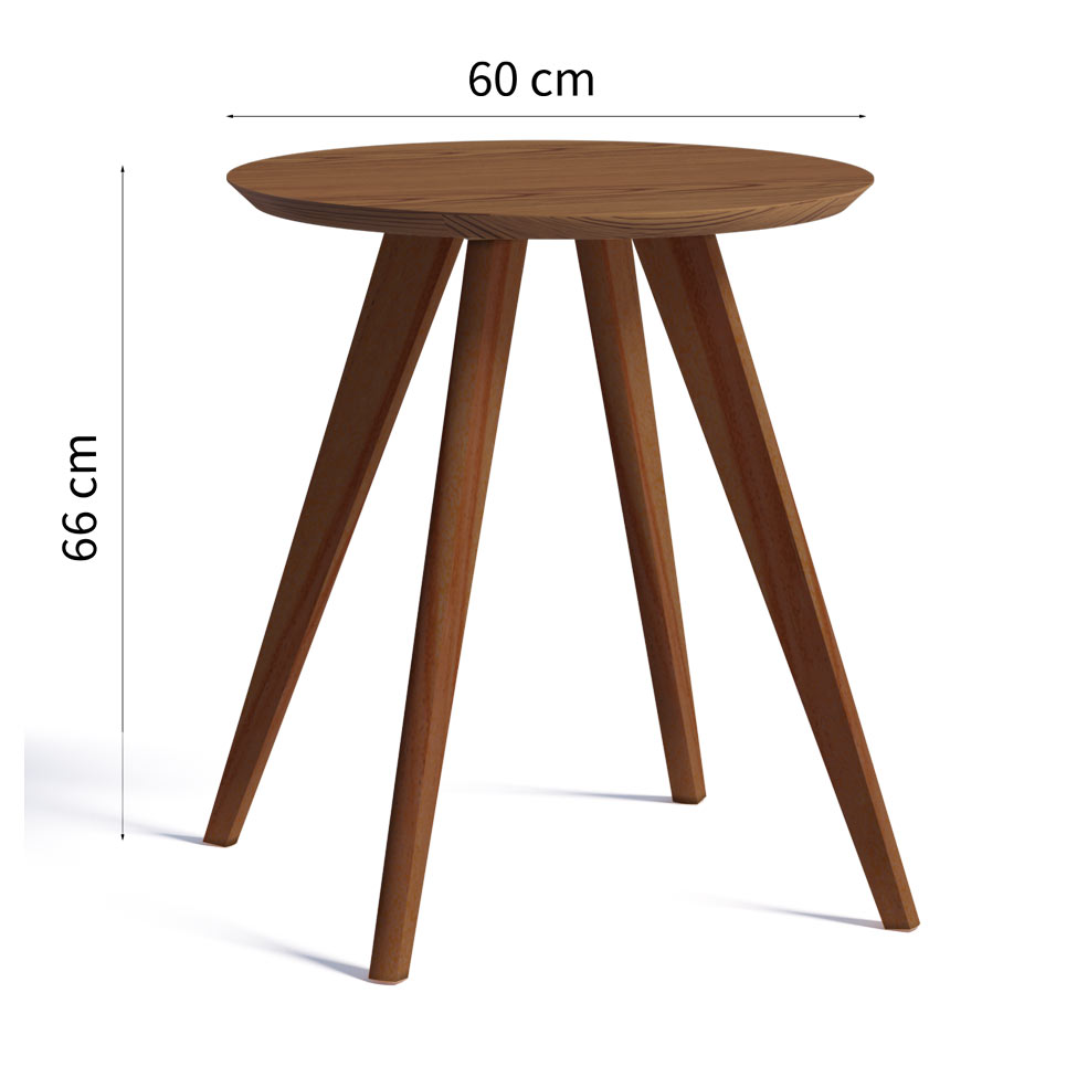 Mesa Lateral Classic Redonda Freijo